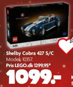 Fætter BR lego shelby cobra 427 s/c tilbud