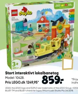 Bilka lego duplo stort interaktivt lokalbanetog tilbud