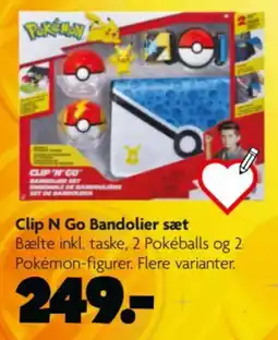 Fætter BR Pokémon Clip N Go Bandolier sæt tilbud