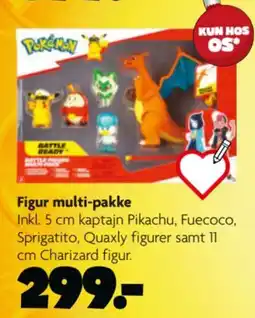 Fætter BR Pokemon Figur multi-pakke tilbud