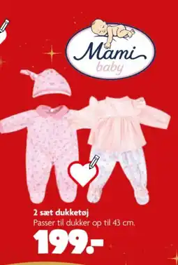 Fætter BR Mami baby 2 sæt dukketøj tilbud