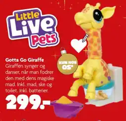 Fætter BR Little Live Pets Gotta Go Giraffe tilbud