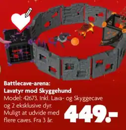 Fætter BR Battlecave-arena: Lavatyr mod Skyggehund tilbud