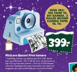 Bilka Minilens instant print kamera tilbud