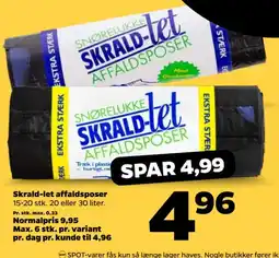 Netto Skrald-let affaldsposer tilbud