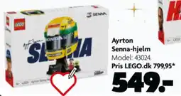 Fætter BR LEGO Ayrton Senna-hjelm tilbud