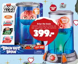 Fætter BR Zuru Robo Alive Brain Rot Brian tilbud