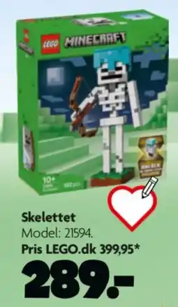 Fætter BR Lego Minecraft Skelettet tilbud