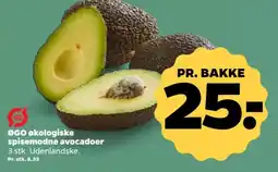 Netto ØGO økologiske spisemodne avocadoer tilbud