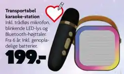 Fætter BR Transportabel karaoke-station tilbud