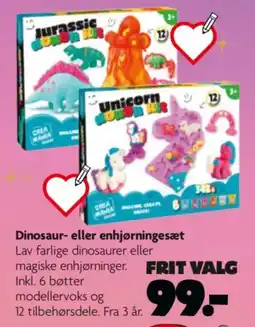 Fætter BR Crea Mania Dinosaur- eller enhjørningesæt tilbud
