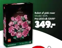 Fætter BR LEGO Buket af pink roser tilbud