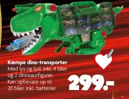 Fætter BR Kæmpe dino-transporter tilbud