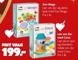 Fætter BR I Learn Zoo Bingo tilbud