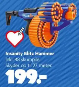 Fætter BR Nerf Insanity Blitz Hammer tilbud
