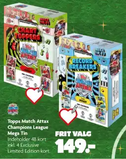 Fætter BR Topps Match Attax Champions League Mega Tin tilbud