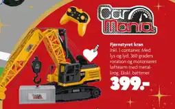 Fætter BR Car Mania Fjernstyret kran tilbud