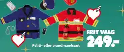 Fætter BR Politi- eller brandmandssæt tilbud