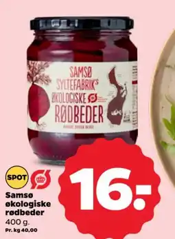 Netto Samsø økologiske rødbeder tilbud