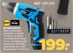Netto Fiver skruemaskine tilbud