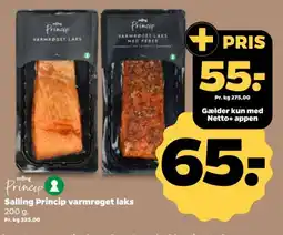 Netto Salling Princip varmrøget laks tilbud