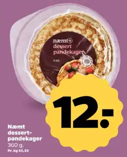 Netto Næmt dessert-pandekager tilbud