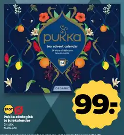 Netto Pukka økologisk te julekalender tilbud