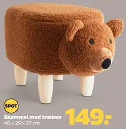 Netto Spot skammel med træben tilbud
