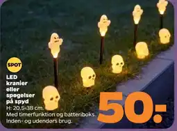 Netto Spot led kranier eller spøgelser på spyd tilbud