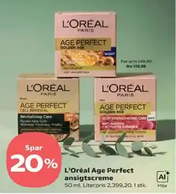 Kvickly L'oreal Age Perfect ansigtscreme tilbud