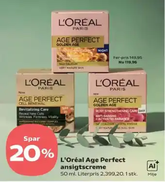 L'oreal Age Perfect ansigtscreme