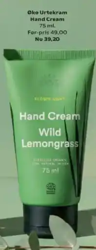 Kvickly Øko Urtekram Hand Cream Wild Lemongrass tilbud
