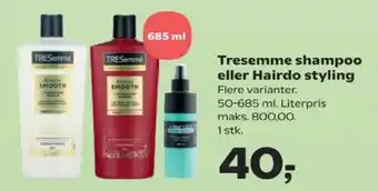 Tresemme shampoo eller Hairdo styling