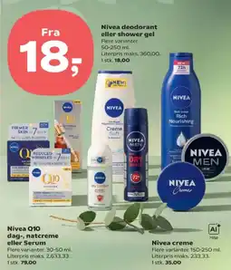 Kvickly Nivea deodorant eller shower gel tilbud