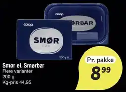 Fakta Tyskland Coop Smør el. Smørbar tilbud