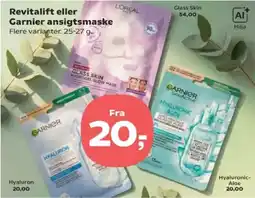 Kvickly Garnier ansigtsmaske tilbud