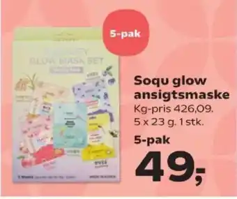 Soqu glow ansigtsmaske