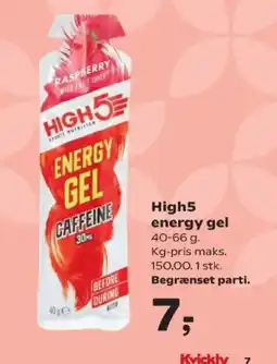 Kvickly High5 energy gel tilbud