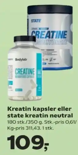 Kvickly Bodylab kreatin tilbud
