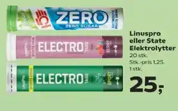 Kvickly Linuspro eller State Elektrolytter tilbud