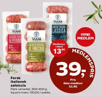 Viani fersk italiensk salsiccia