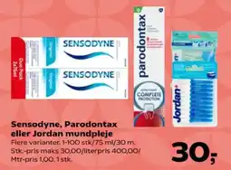 Kvickly Sensodyne, Parodontax eller Jordan mundpleje tilbud