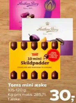 Kvickly Toms mini skildpadder tilbud