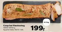 Kvickly Coop hel flæskesteg tilbud