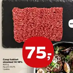 Kvickly Coop hakket oksekød tilbud