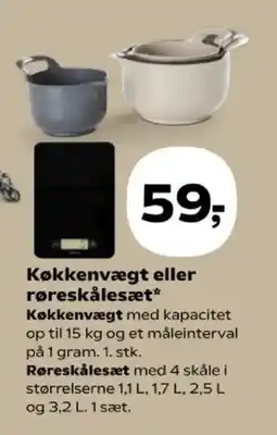 Kvickly Køkkenvægt eller røreskålesæt tilbud