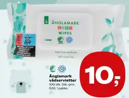 Kvickly Änglamark vådservietter tilbud