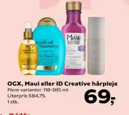 Kvickly Ogx, Maui eller ID Creative hårpleje tilbud