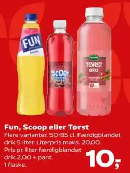 Kvickly Fun Scoop eller Tørst tilbud