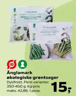 Kvickly Änglamark økologiske grøntsager tilbud